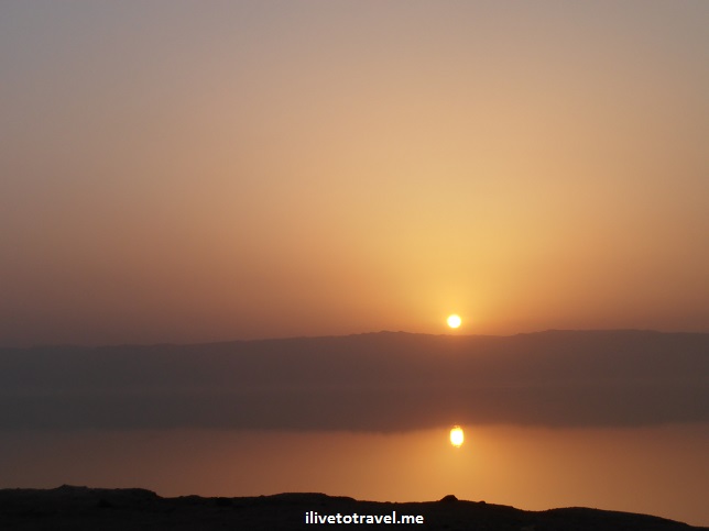 Sunset over the Dead Sea in Jordan, Olympus