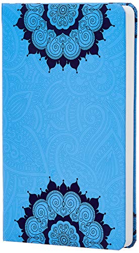 Amazon Brand – Solimo A5 Notebook (5.5 X 8.5 Inches), 80 GSM, 192 Ruled Pages, Indigo Motif