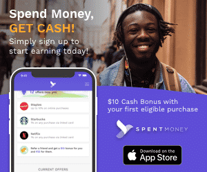 spend money, get cash. $10 cash bonus with your first eligible purchase with SPENT money. Download at the Apple App Store