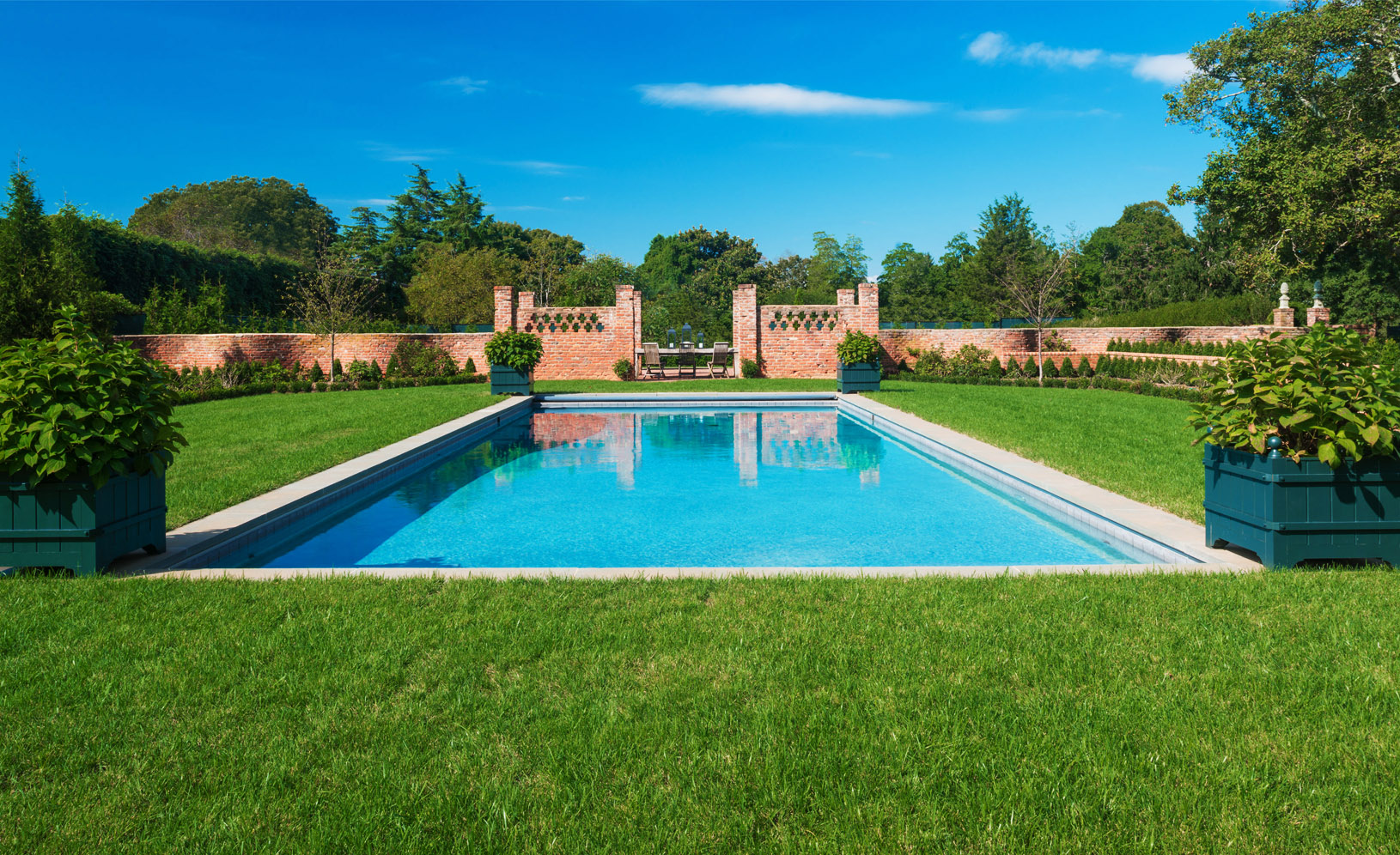 formal swimming pool by Land Tech Group Lynchburg VA