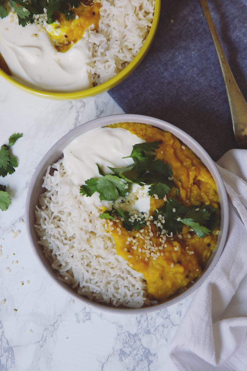 Yellow Split Pea Dhal - comforting, simple and so very tasty.