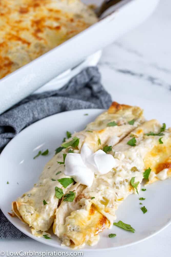 Keto Chicken Enchiladas