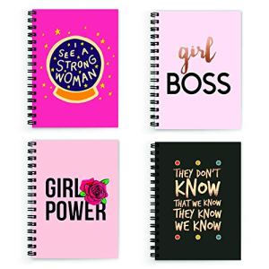 Tinywalk Combo Pack of 4 Notebook Notebook Girls Notebook Diary Gratitude Journal Size A5 160 Pages 100 GSM Set of 4 Notebook