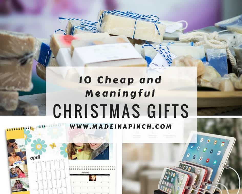 Cheap and meaningful gifts collage