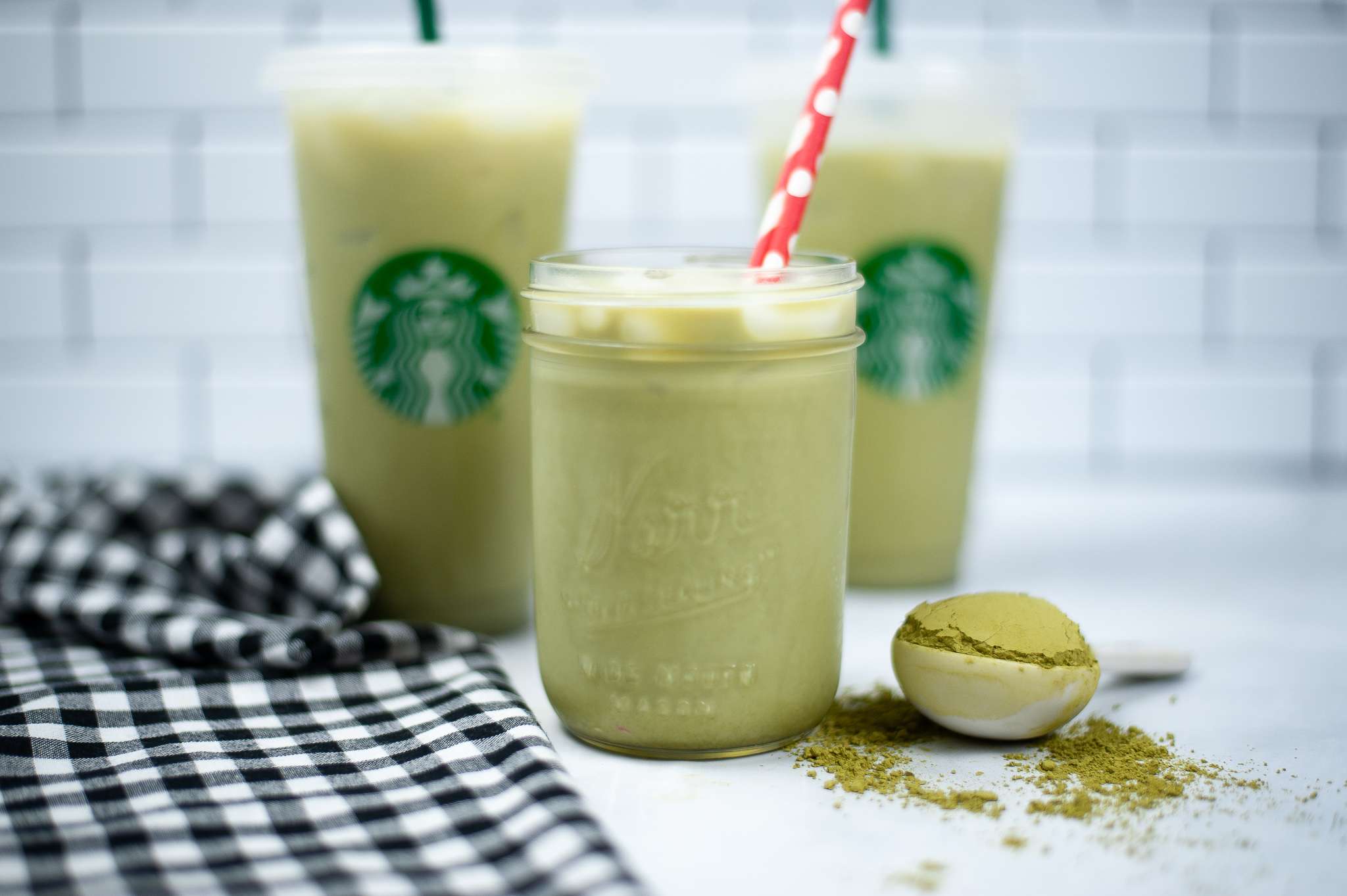 Iced Matcha Green Tea Latte