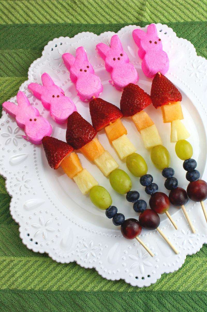 Easter Fruit Kabobs