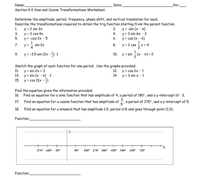 Section 4 Sine And Cosine