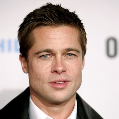 Crew Cut Brad Pitt Hairstyles