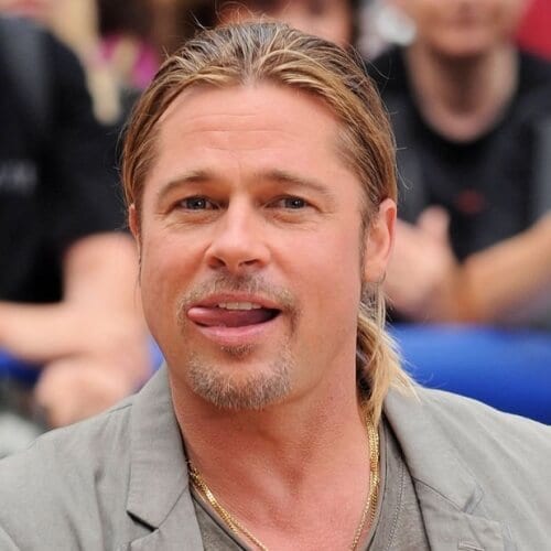 Ponytail Brad Pitt Hairstyles