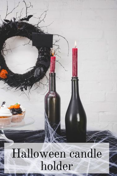 DIY Halloween candle holder 