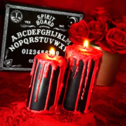 Handmade blood drip candles