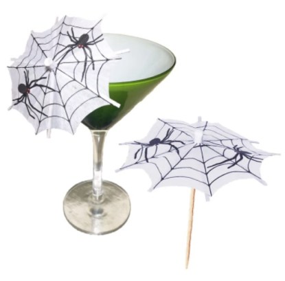 Spider web drink umbrellas