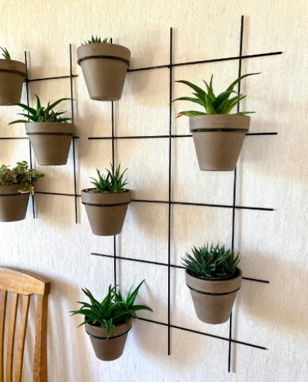 wall mount steel flower pot holder