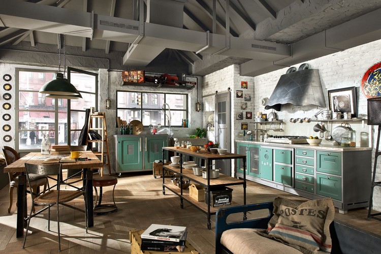 industrial kitchen ideas (41)