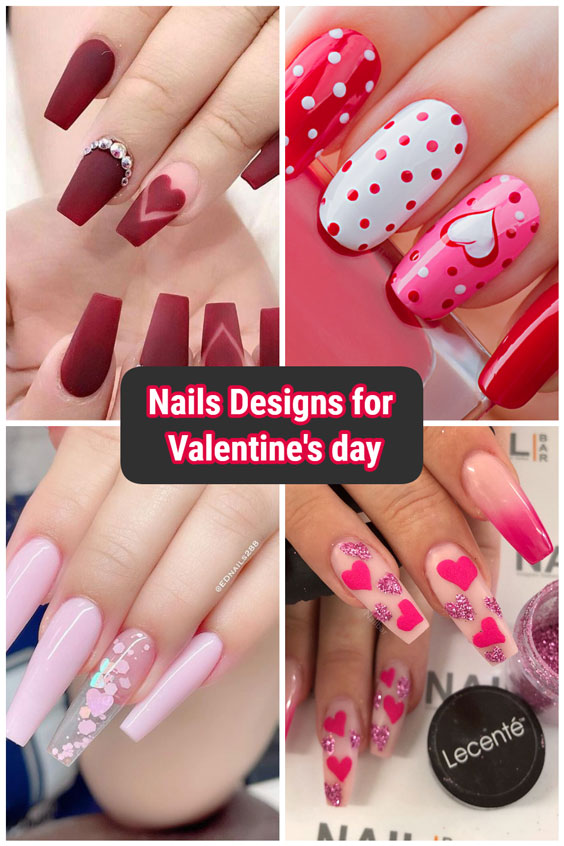 80 Best Valentines Nails Design Ideas