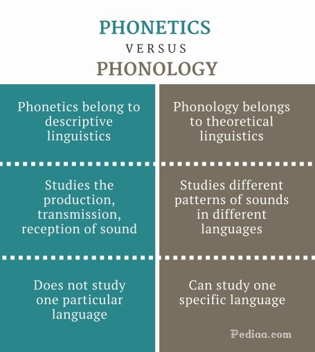 Difference Between Phonetics and Phonology - infographic