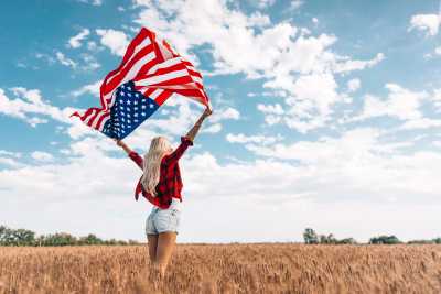 Woman Celebrating Independence Day Free Photo