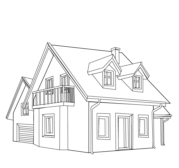 drawing house 64695 buildings and architecture printable coloring pages