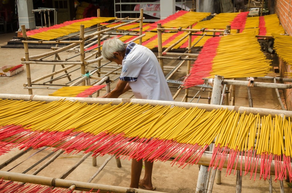 agarbatti making process