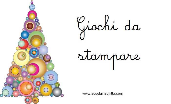 Giochi da stampare sul Natale