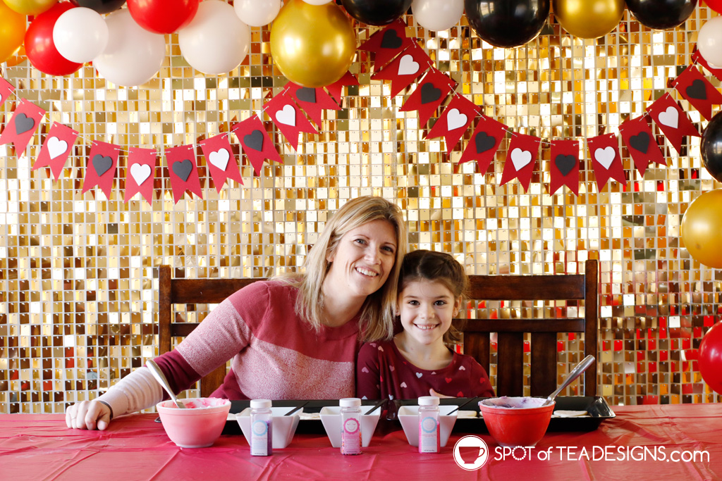 Valentine Cookie Decorating with Kids | spotofteadesigns.com