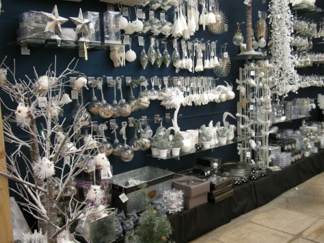 White Christmas decorations