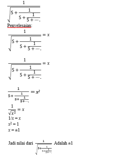 contoh rasional bentuk akar