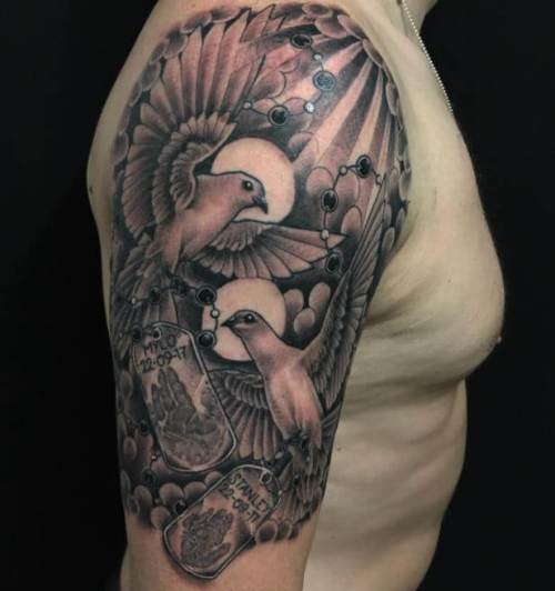 Dove Tattoo Sleeve