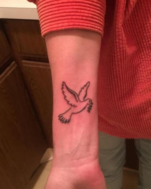 Dove Tattoo Stencil