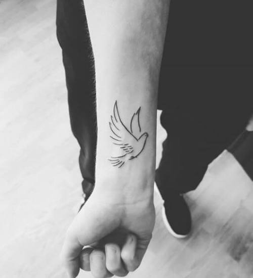 Simple Dove Tattoo