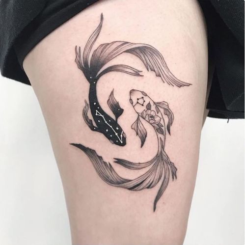 Pisces Horoscope Tattoo Zodiac Sign Fish (112)