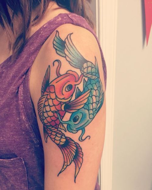 Pisces Horoscope Tattoo Zodiac Sign Fish (119)