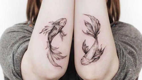 Pisces Horoscope Tattoo Zodiac Sign Fish (6)