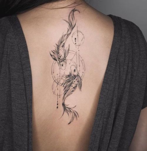 Pisces Horoscope Tattoo Zodiac Sign Fish (61)