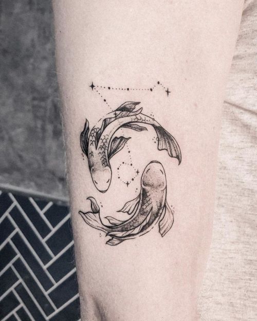 Pisces Horoscope Tattoo Zodiac Sign Fish (68)