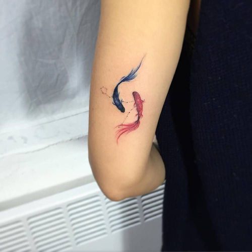 Pisces Horoscope Tattoo Zodiac Sign Fish (7)