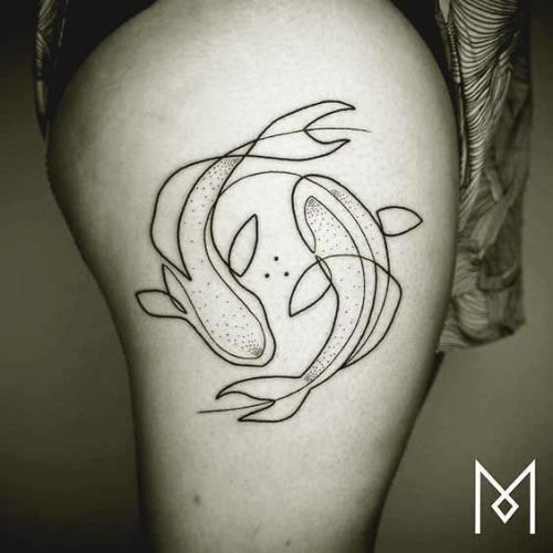 Pisces Horoscope Tattoo Zodiac Sign Fish (90)