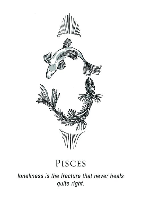 Pisces Horoscope Tattoo Zodiac Sign Fish (91)