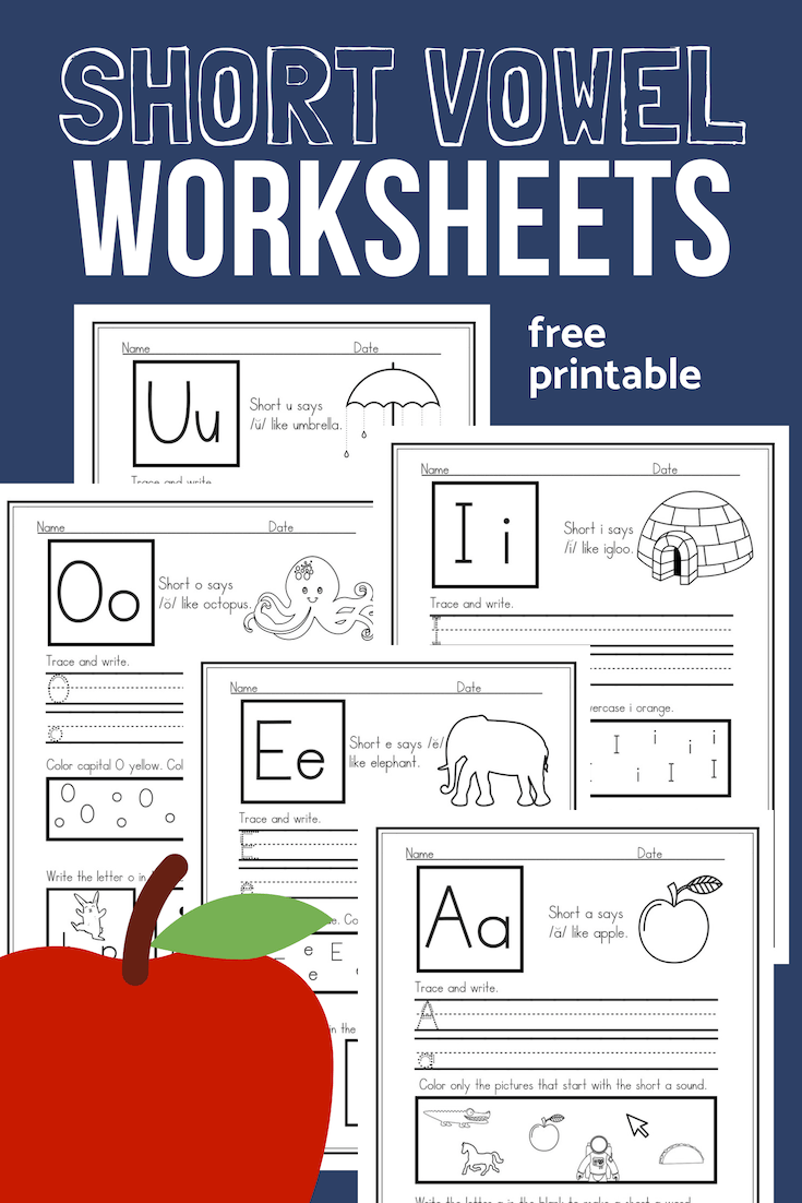 Short Vowel Phonics Worksheet