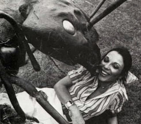 Joan Collins having fun in Empire of The Ants