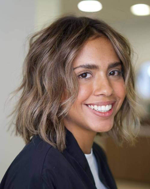 Disheveled Curled Mushroom Brown Bob