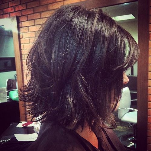 layered bob for thick hair