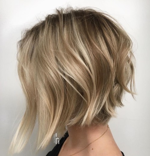 Cute Messy Bronde Bob