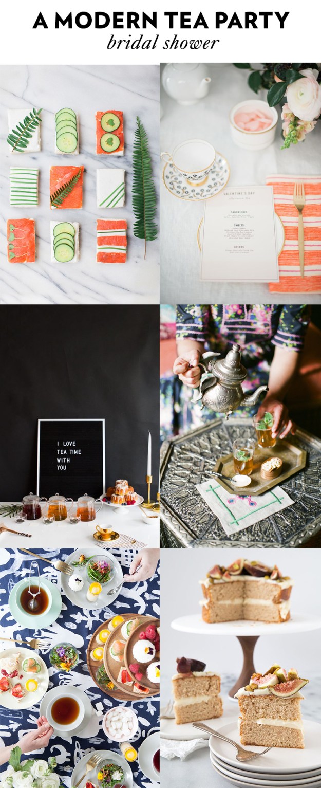 A Modern Tea Party Bridal Shower