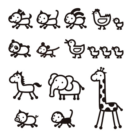 New users enjoy 60% off. Pet Live Stock Zoo Animal Black And White Icons Royalty Free Svg Cliparts Vectors And Stock Illustration Image 41547394