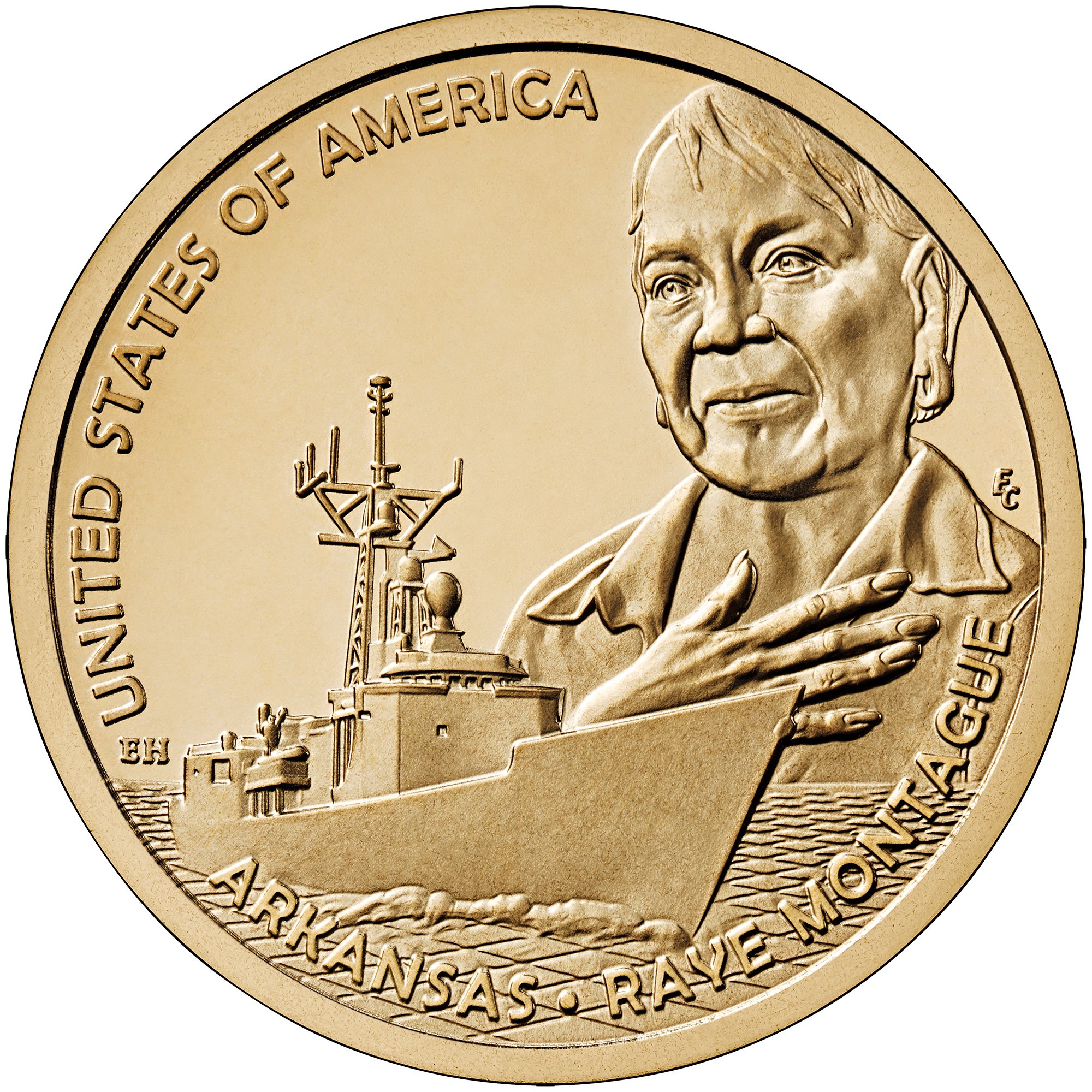 2025 American Innovation Dollar - Arkansas (Image Courtesy of The United States Mint)