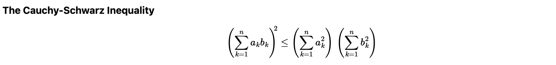 Displayed math markdown rendering