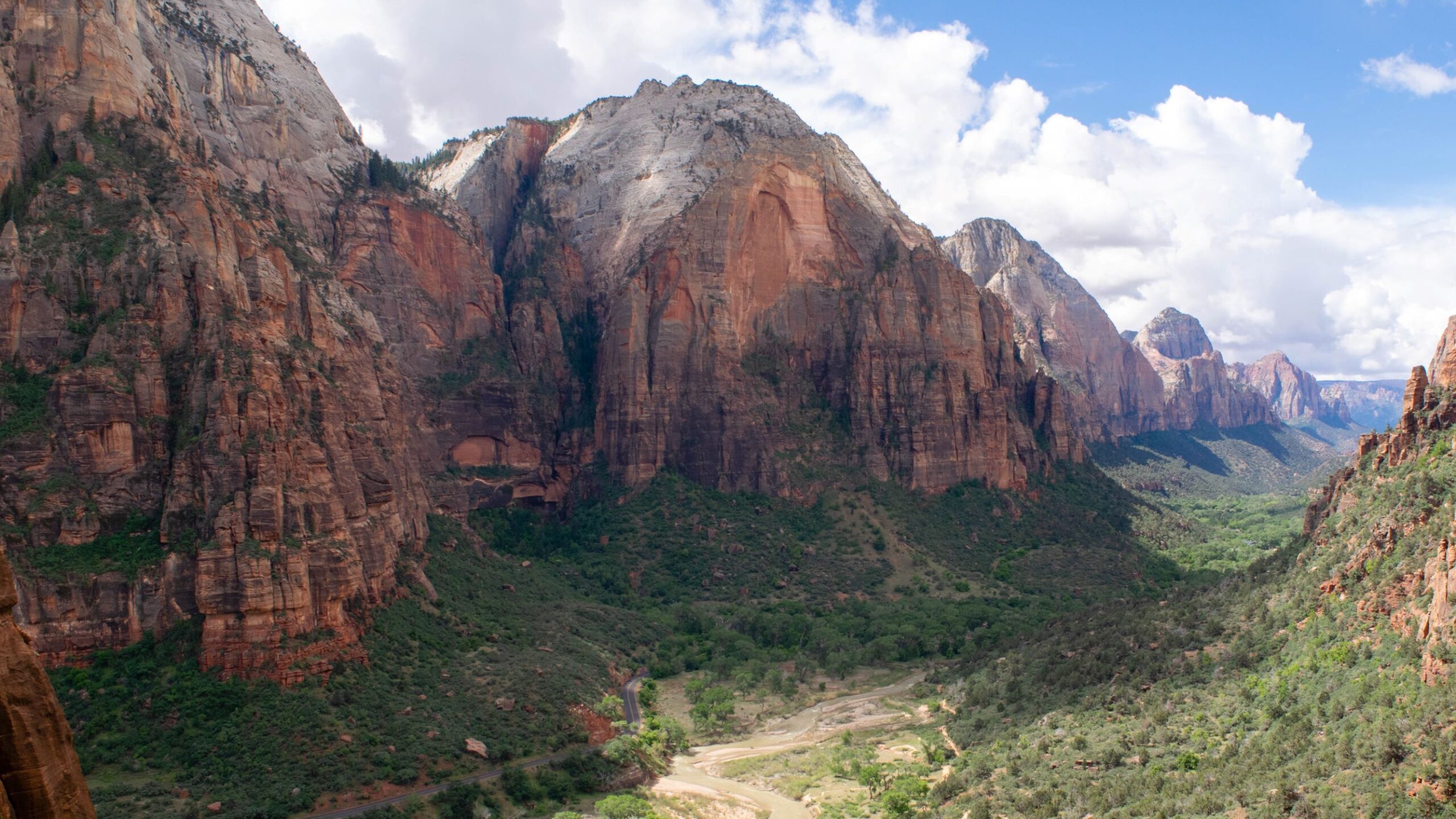 View of Zion Canyon from Angel's Landing