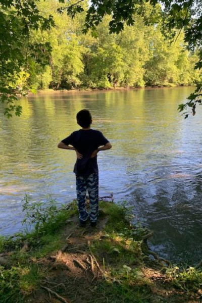 creek at Hershey park campground