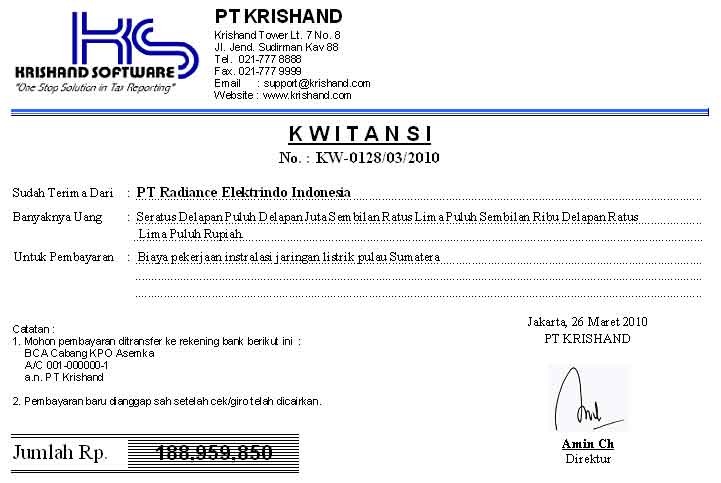 Contoh Kwitansi Penjelasan Manfaat Jenis Dan Perbedaannya Images ...